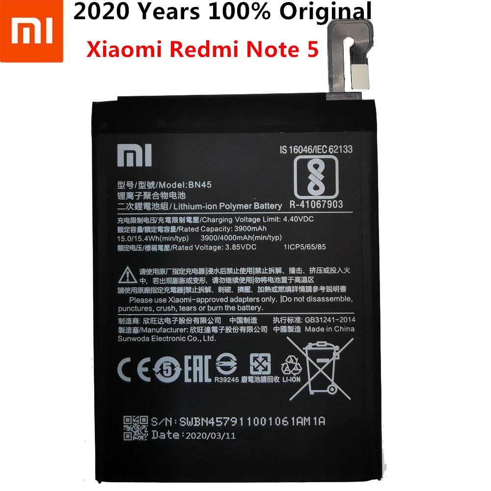 BATERIA REDMI NOTE5 3900MAH ORIGINAL