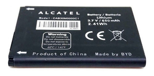 BATERIA ALCATEL MERCURY OT203 3 PINES