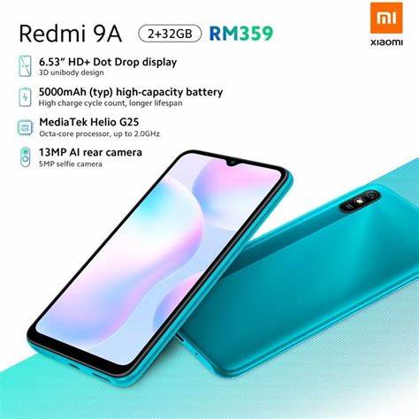 TELEFONO REDMI 9A DE 32GB/2RAM