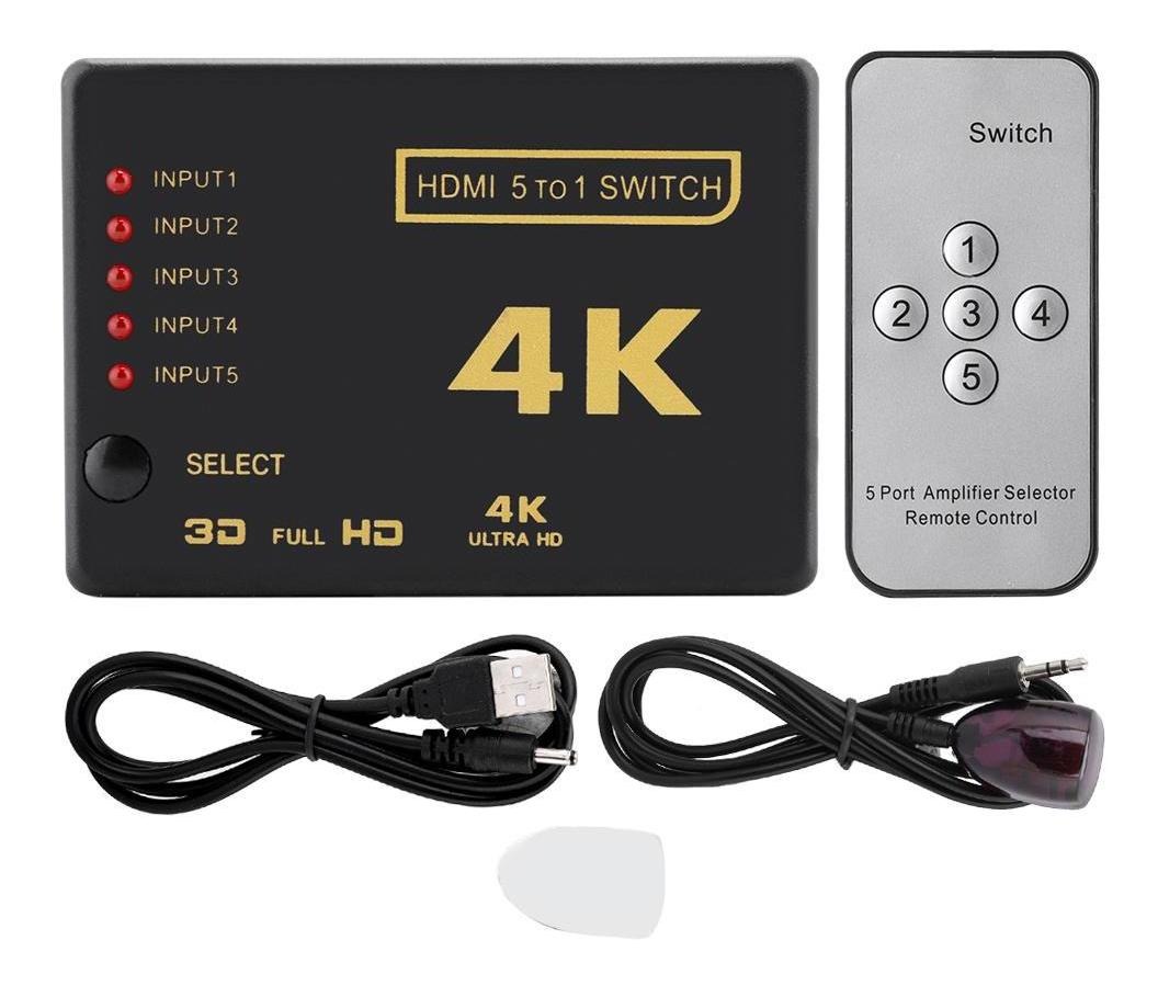 INTERRUPTOR HDTV 3X1 ADA624 4K
