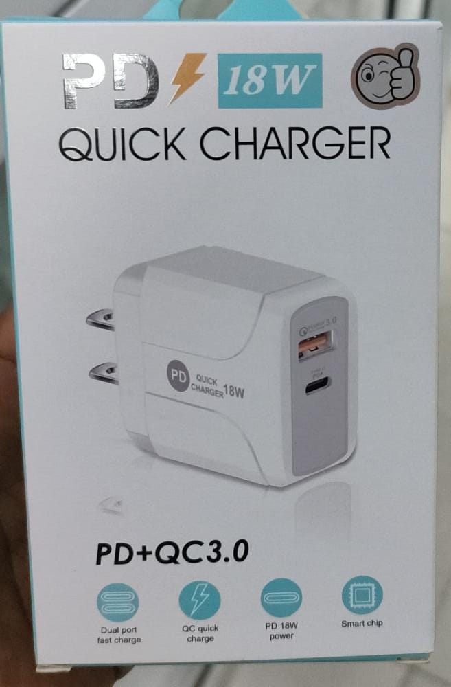CABEZA QUICK CHARGER 18W PD001