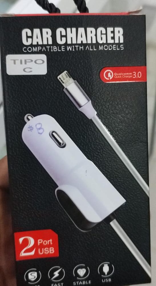 CARGADOR PARA CARRO CAR CHARGER TIPO C -3.0