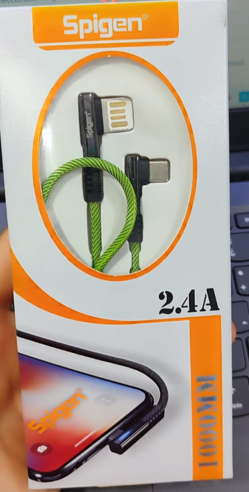 CABLE SPIGEN TIPO C LUCES