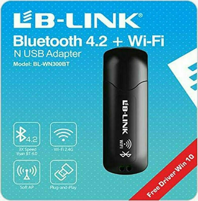 PENDRIVE LB-LINK BLUETOOTH 4.2+ WIFI BL-WN300BT