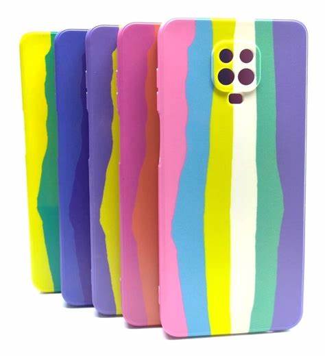 ESTUCHE REDMI NOTE 10 SILICON ARCOIRIS