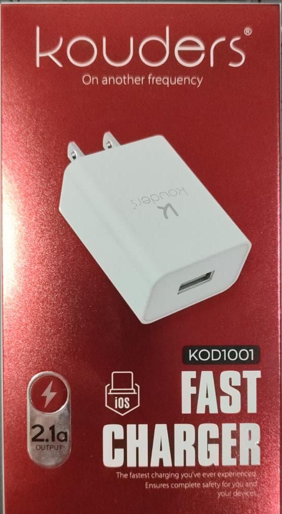 CARGADOR IPHONE KOUDERS KOD1001 2.1A