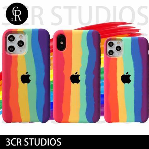 ESTUCHE IPHONE X/XS SILICON ARCOIRIS