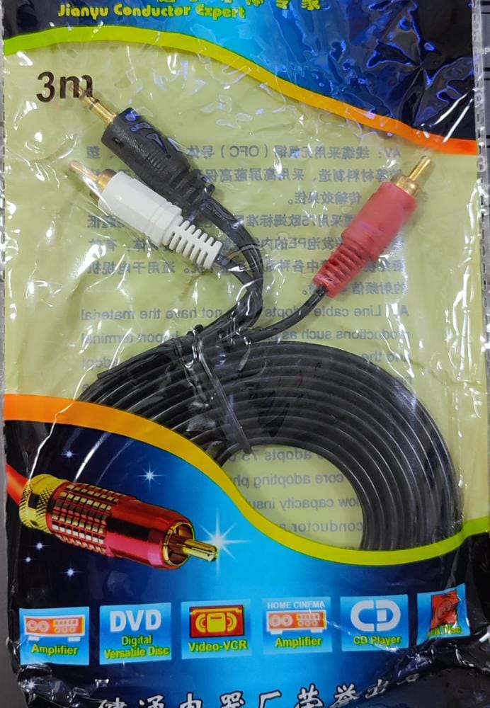 CABLE DE AUDIO Y VIDEO 3M
