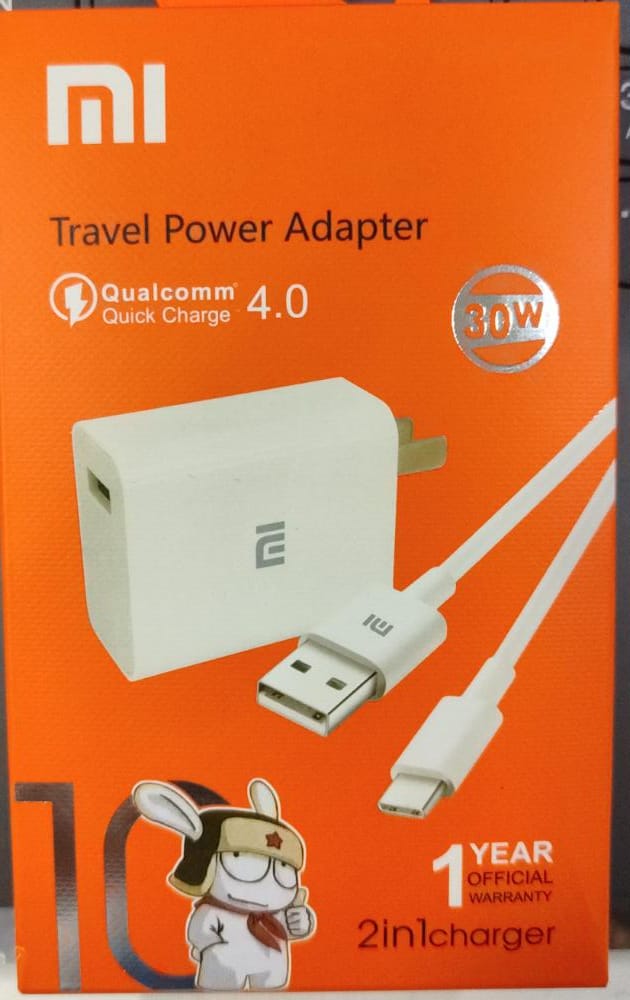 CARGADOR XIAOMI MI 9  V8 CAJA ANARANJADA