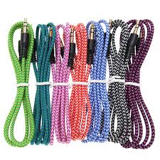 CABLES AUXILIAR DE TELA NEGRO Y BLANCO