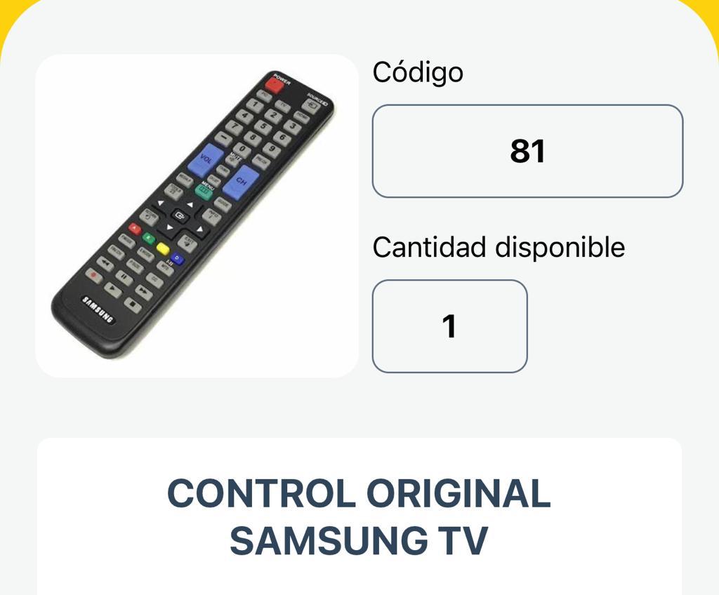 CONTROL SAMSUNG ORIGINAL PARA TV