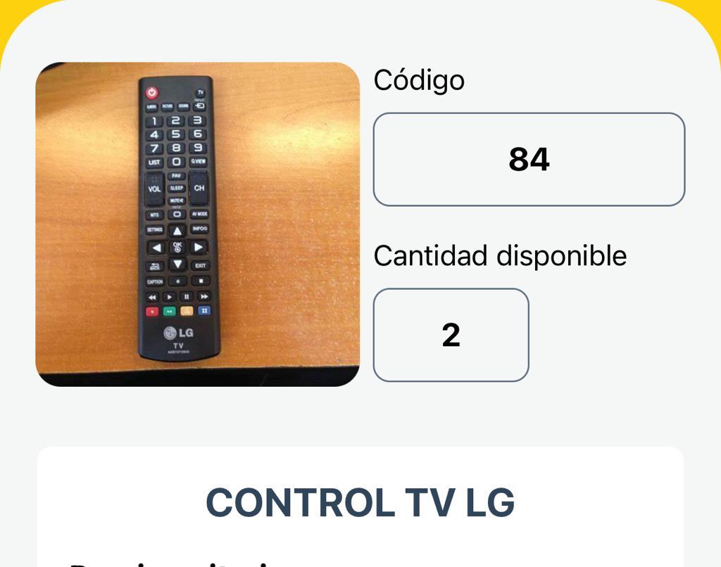 CONTROL LG ORG PARA TV