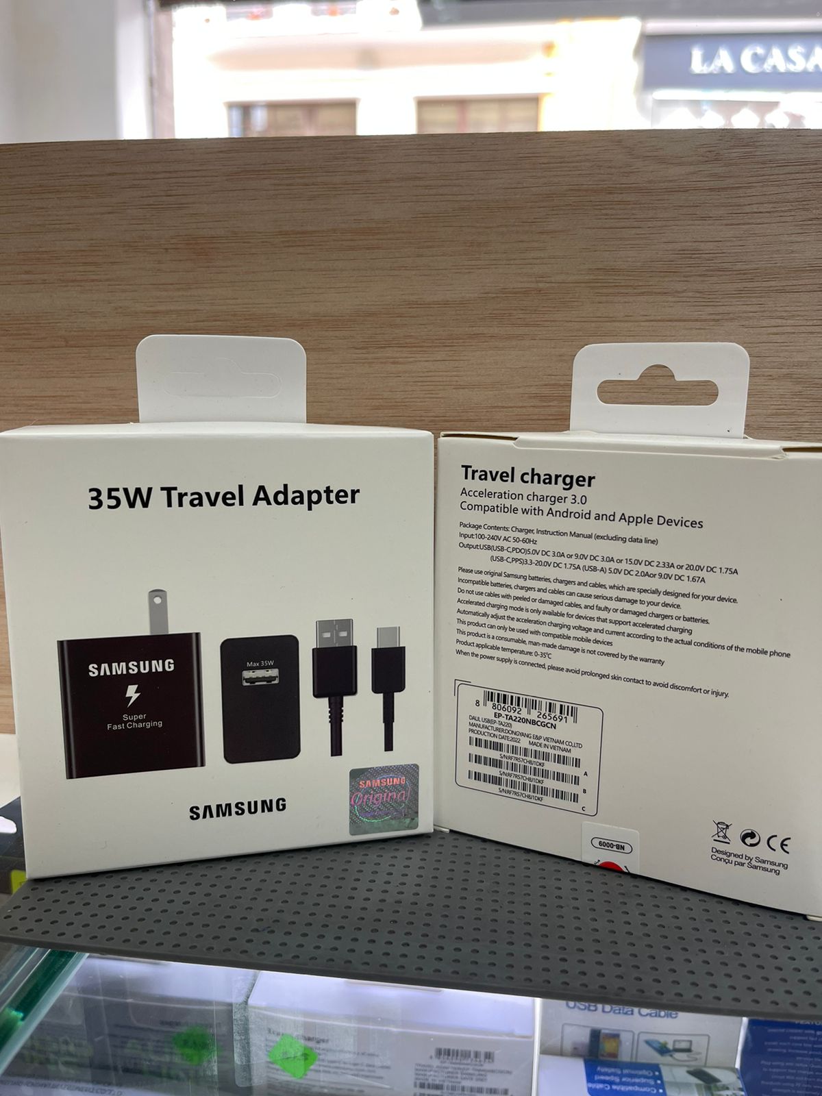 CARGADOR SAMSUNG S22-5G TRAVEL ADAPTER 35W TIPO C