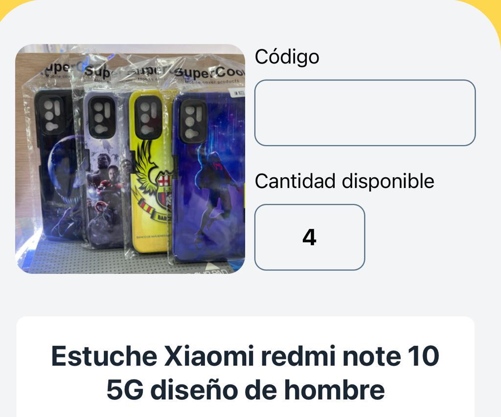 ESTUCHE XIAOMI REDMI NOTE 10 5G DISEÑO DE HOMBRE