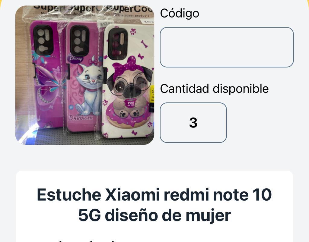 ESTUCHE XIAOMI REDMI NOTE 10 5G DISEÑO DE MUJER