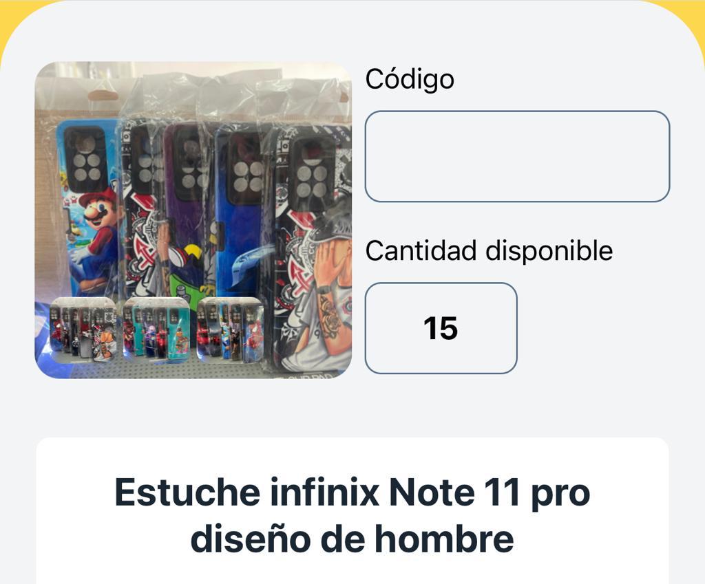 ESTUCHE INFINIX NOTE 11 PRO DISEÑO DE HOMBRE