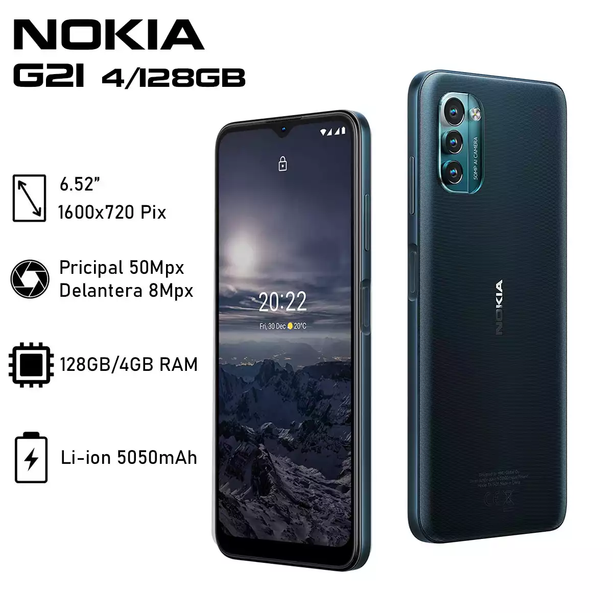 NOKIA G21 128GB 4RAM 6750 COLOR AZUL