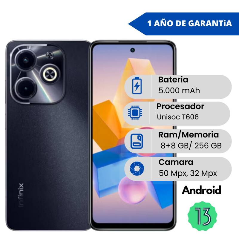 INFINIX HOT 40I 256GB 8+8RAM 4445 COLOR DORADO