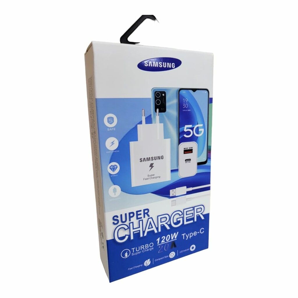 CARGADOR SAMSUNG 120W TIPO C-  COMPACT 2A FAST CHARGER